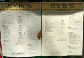 Syb's West End Deli menu