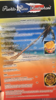 Puerto Rico menu