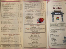 Lotus Hedel menu