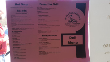 Jo Jo's Deli menu