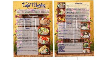Casa Marias menu