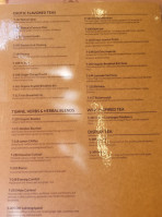 Chado Tea Room Hollywood menu