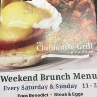 The Clubhouse Grill At The Pines food