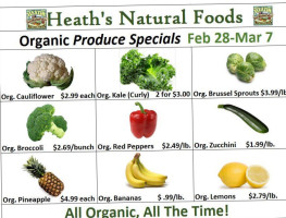 Heath's Natural Foods Inc food