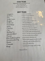 Ashes' Boutique menu