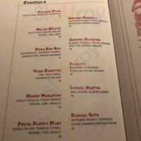 Lobster Club menu