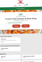 Crown Fried Chicken And Pizza inside