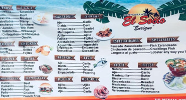 El Socio Enrique menu