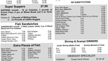 Farm House Food Distributors, Inc. menu