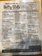 Salty Girls Seafood Co menu