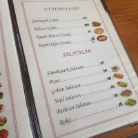 Sumela Park menu
