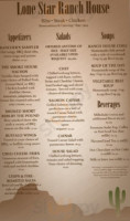 Lone Star Ranch House menu