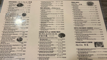 Tim Ky Noodle menu