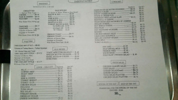 Parkway Eatery menu