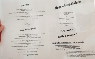 Le Saint-hubert menu