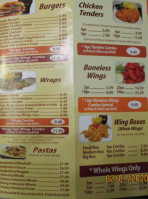 America's Best Wings menu