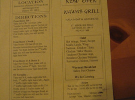Nawab Grill Halal Meat menu