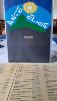 Pizzeria Ante Elios menu