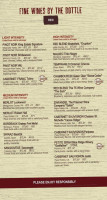 Slopeside Pub Grill menu