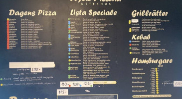 Hylte Pizzeria menu
