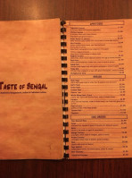 Taste Of Bengal menu