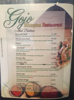 Gojo Ethiopian Rest menu