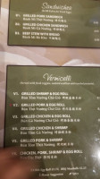 Pho Que Huong Noodle And Grill menu