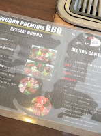 Wudon Bbq Korean menu