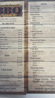 Smokehouse Bbq Shack menu