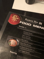 Ramen Sho menu