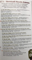 Pho Hiep Grill menu