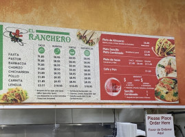 El Ranchero Meat Market menu