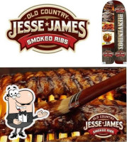 Jesse James Smoked Ribs food