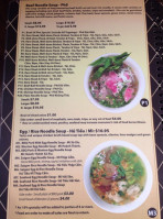 Bowl Of Pho menu