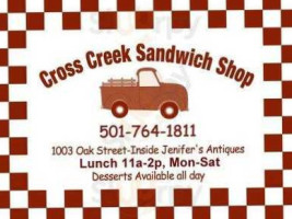 Cross Creek Sandwich Shop food