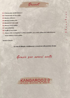 Kangaroo 2.0 Pizze Pucce More menu