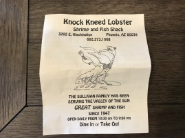 Knock Kneed Lobster inside