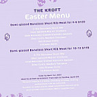 The Kroft menu