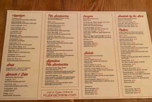 Kuzina menu