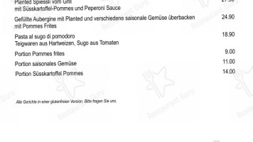 Randenturm menu