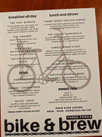 3forks Bike Shop menu