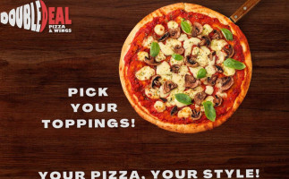 Ad Double Deal Pizza Wings & More food