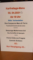 Mare & Monti Ristorante Hotel Pizzeria menu