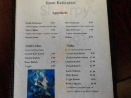 rumi restaurant menu
