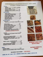 Harvinskins Seafood Market Cafe menu