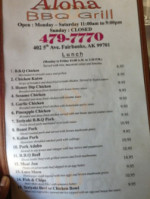 Aloha Bbq Grill Closed menu