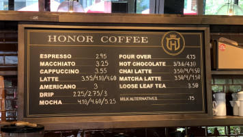 Honor Coffee food