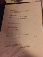Restaurant La Grotte menu