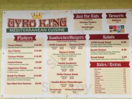 Gyro King menu