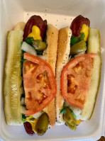 Mike's Chicago Hot Dogs food